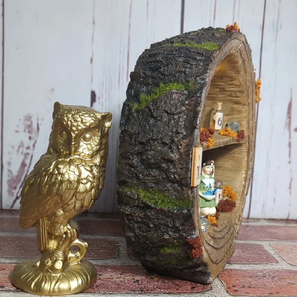 Rustic Tree Magical Fairy Trinket‎ Shelf Night Light Magical Mystical Enchanted